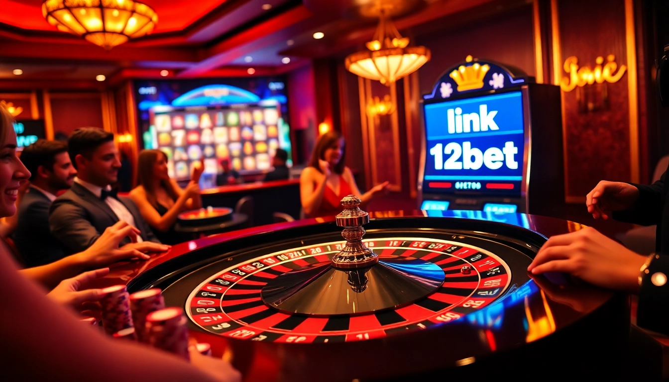 Engage with thrilling moments at the casino showcasing link 12bet amidst vibrant gaming experiences.