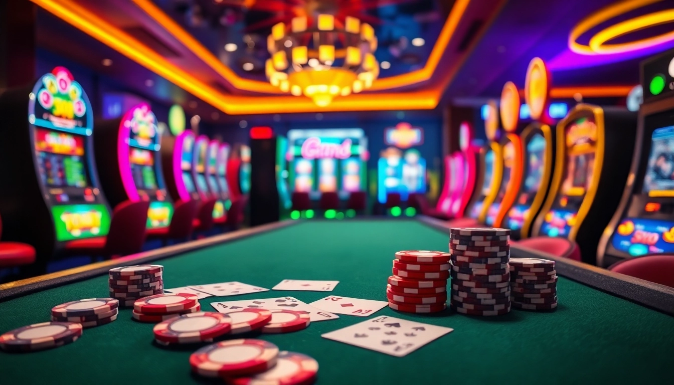 Découvrez un environnement vibrant de casino en ligne belgique avec des jeux captivants et des lumières scintillantes.