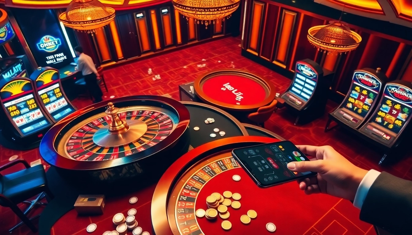 Experience the excitement of dn88 bet at a high-stakes casino complete with roulette and slots.